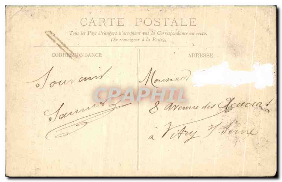 CPA Blois Le Chateau Aile Francois — Rückseite