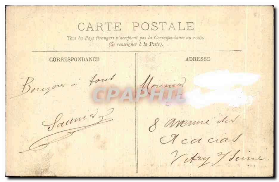 CPA Blois Vue Generale Prise Du Chateau — Rückseite