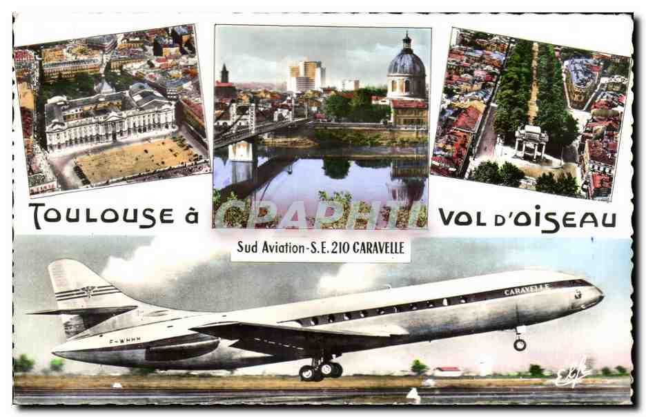 Toulouse bei CPAPHIL Vogelperspektive — Sud Aviation-S.E.210 Caravelle