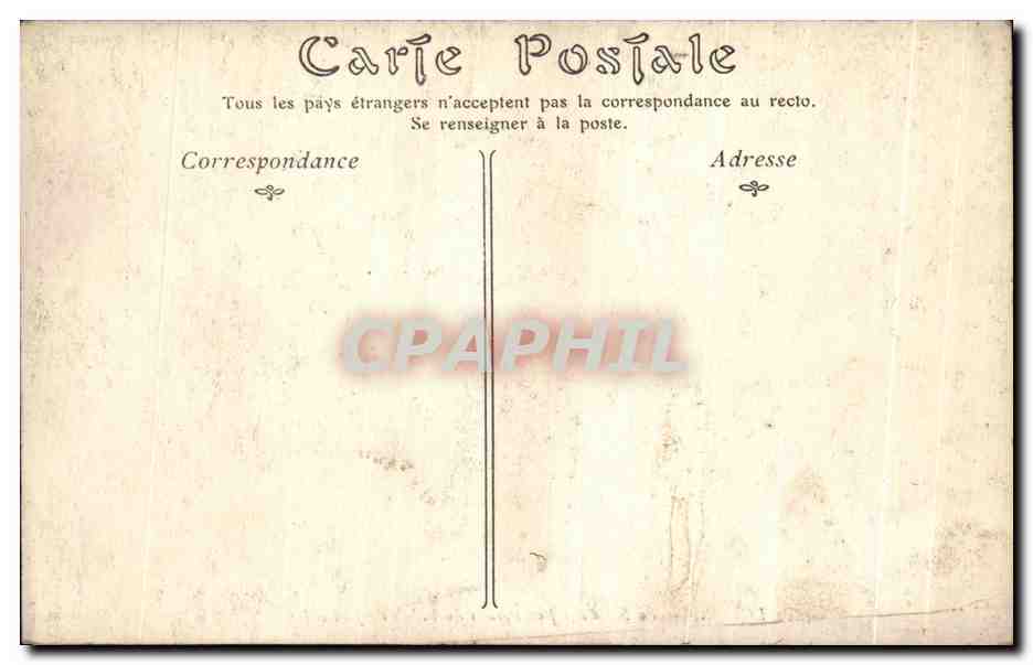 CPA La Salle Des Perdus Du Palais de Justice Rouen — Verso