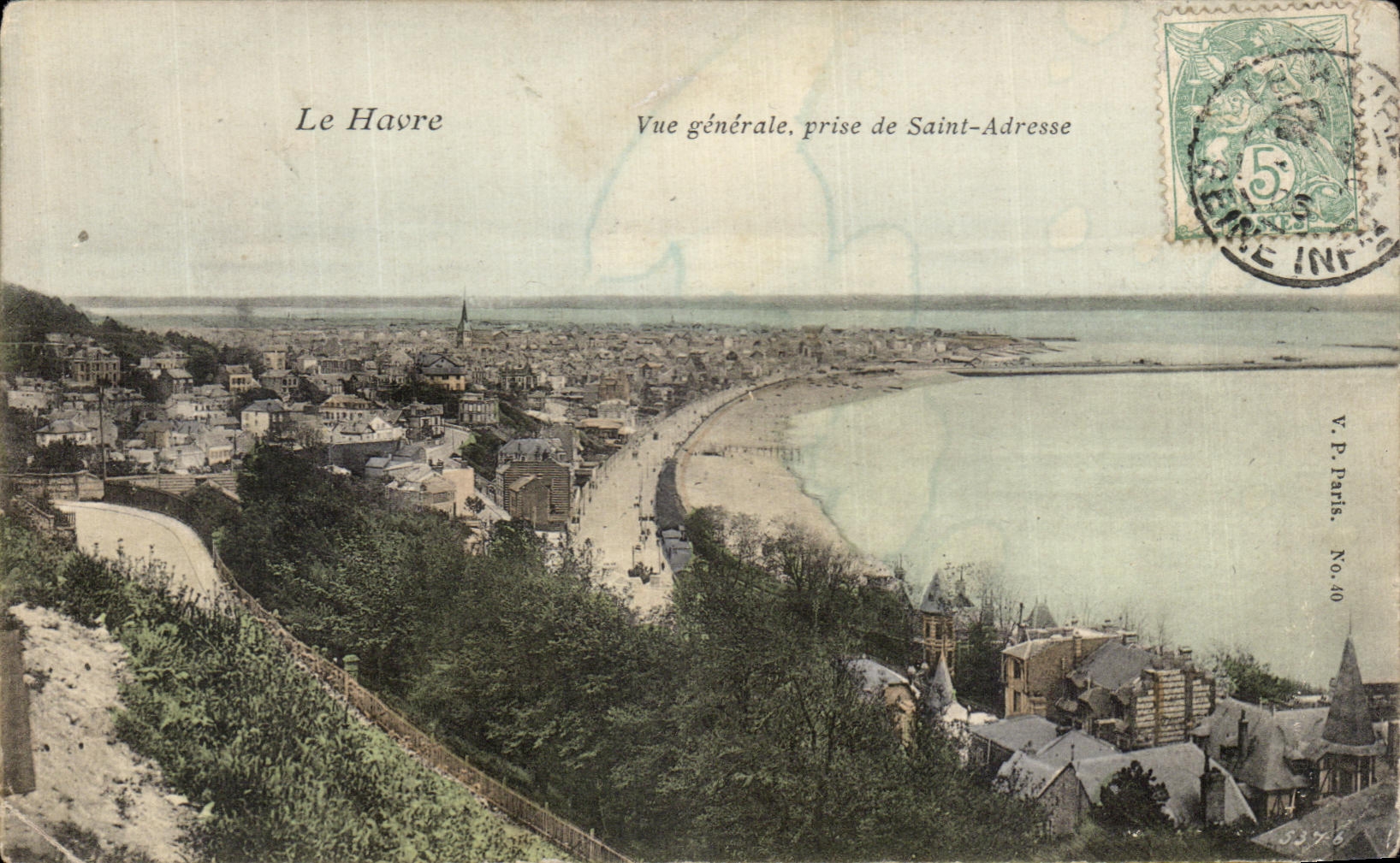 CPA Le Havre Vue generale prise de Saint Adresse