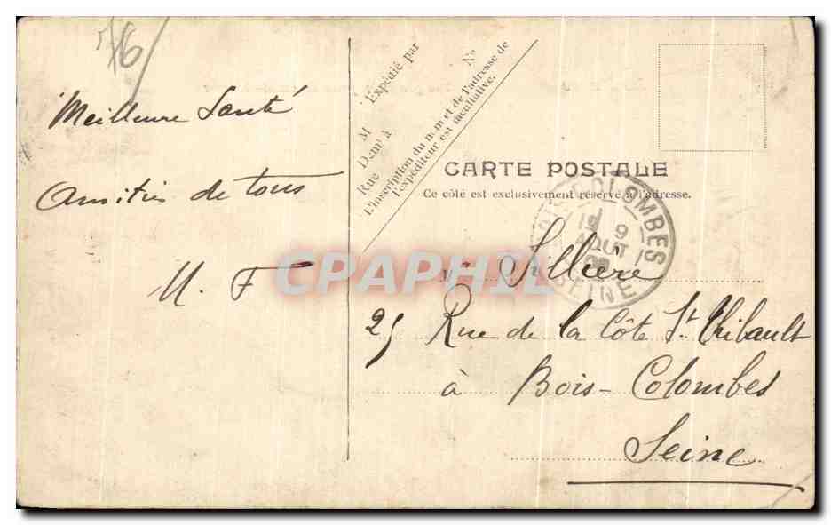 CPA Le Havre Vue generale prise de Saint Adresse — Rückseite