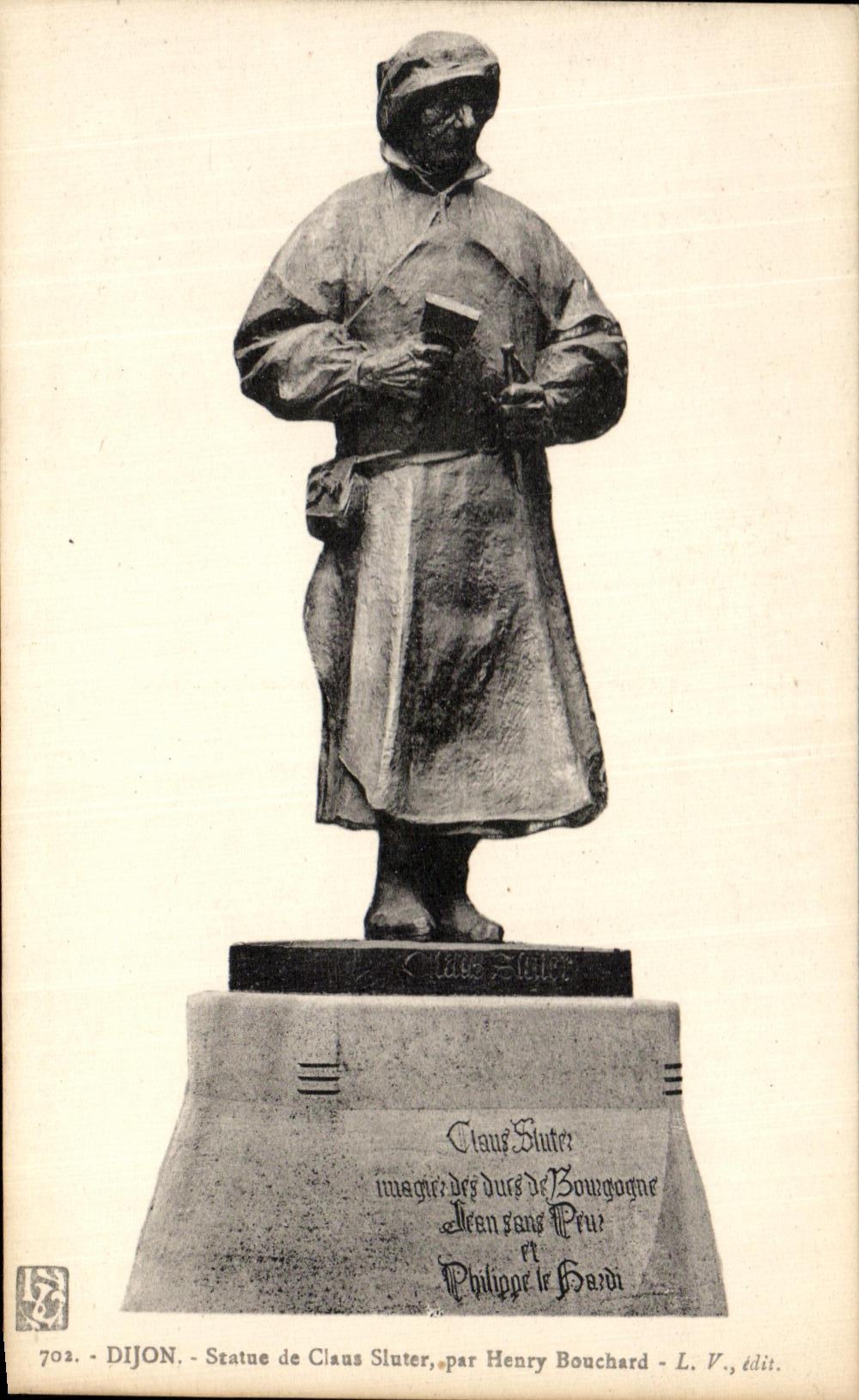 CPA Dijon Statue de Claus Sluter par Henry Bouchard