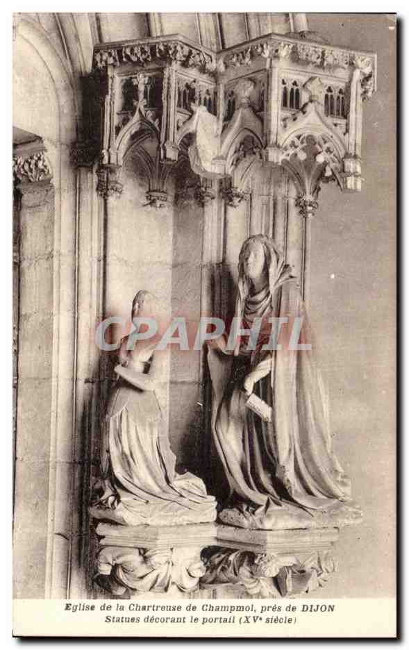 CPA Eglise de la Chartreuse de Champmol pres de Dijon Statues
