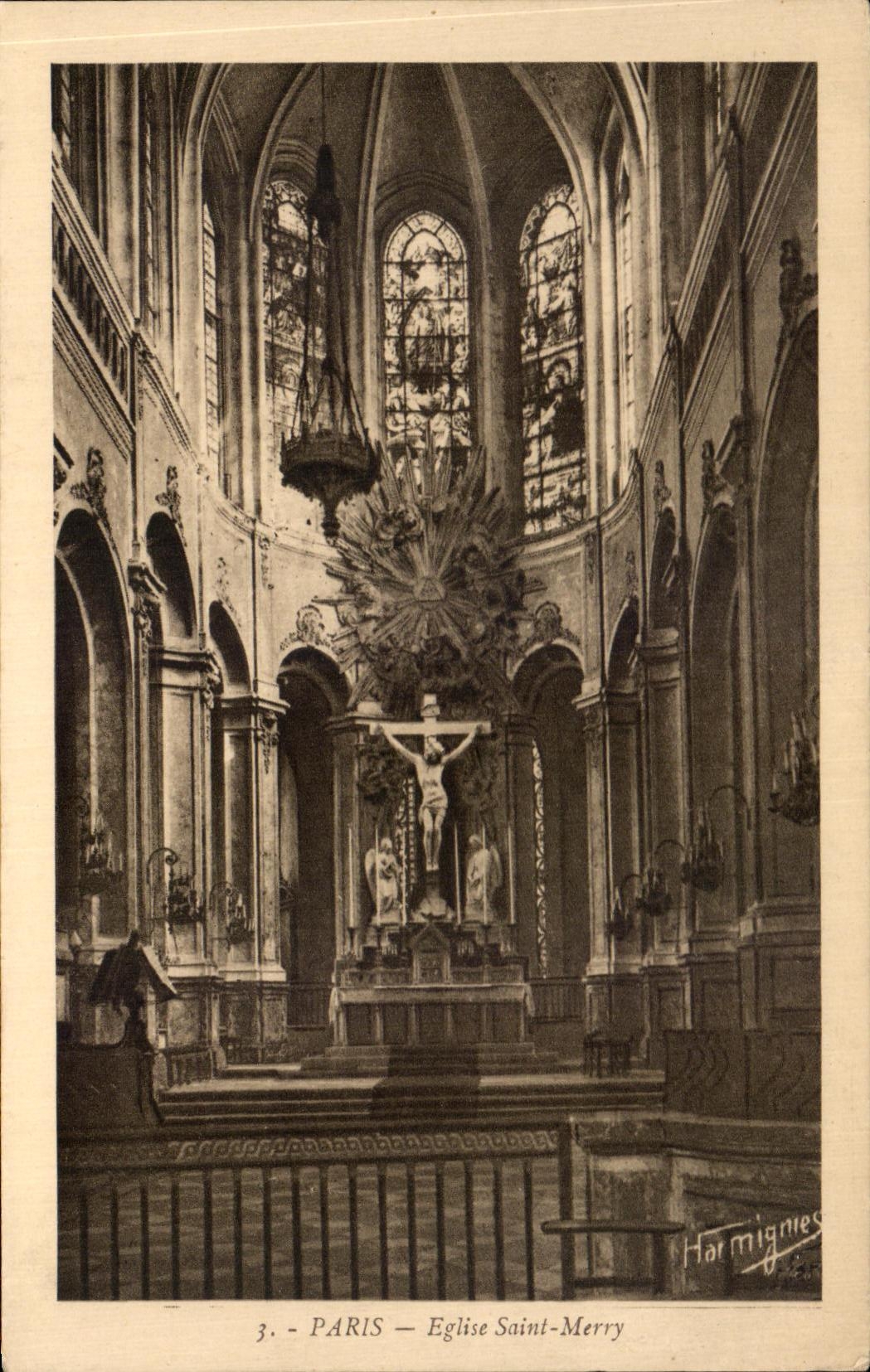 CPA Paris Eglise Saint Merry
