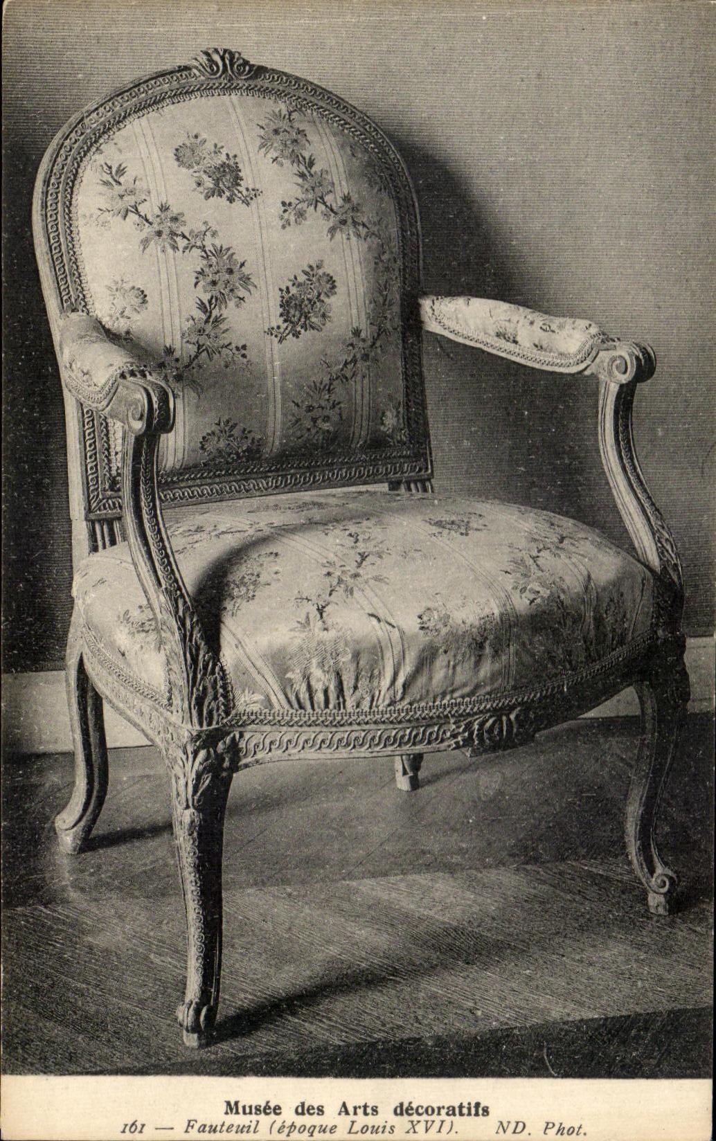 Sessel — Louis XVI-Zeit — Musée des Arts décoratifs — Nr. 161
