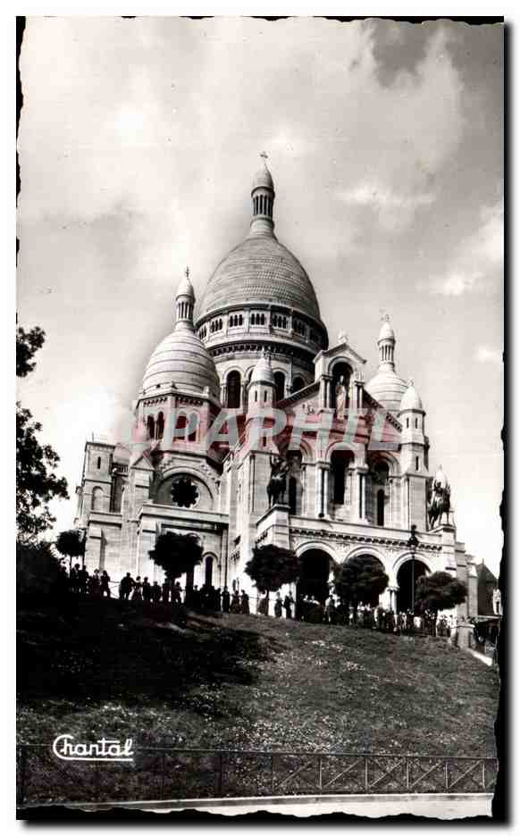 CPSM Paris Basillque du Sacre coeur de Montmartre