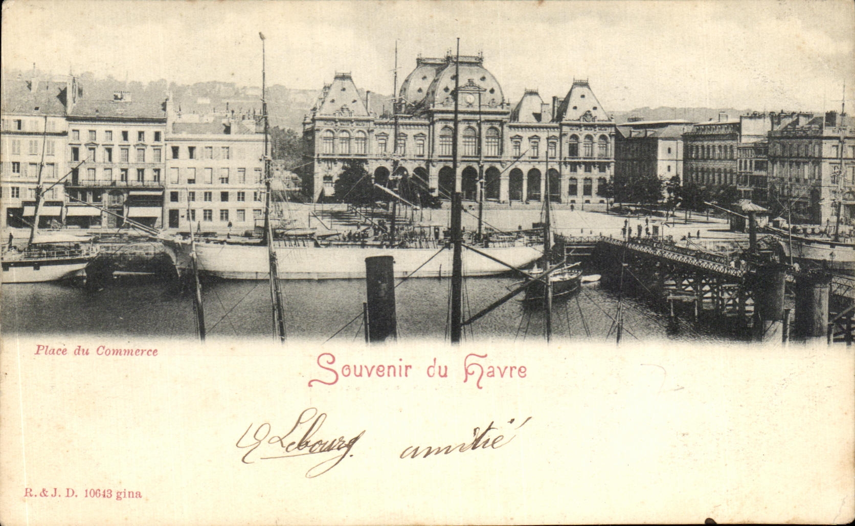 CPA Souvenir du Havre Bateau