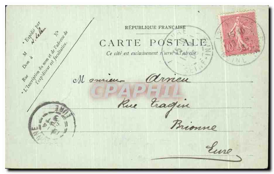 CPA La Havre Le Jardin Saint Roch — Rückseite