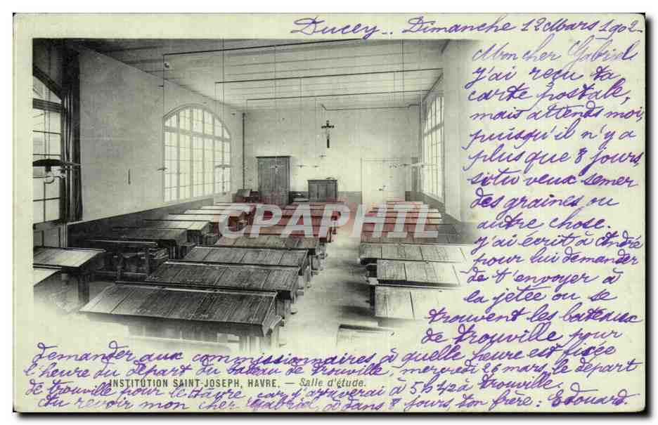 CPA Institution Saint Joseph Le Havre Salle D'Etude