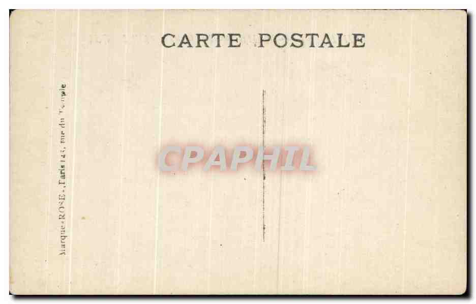 CPA Paris Inondations Avenue d'Antin  — Rückseite
