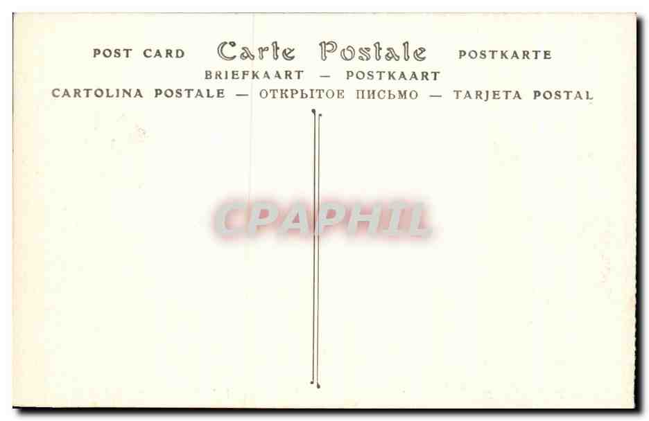 CPA Bagnoles De L'Orne Parc De l'Etablissement Thermal L'Abri Janolin — Rückseite