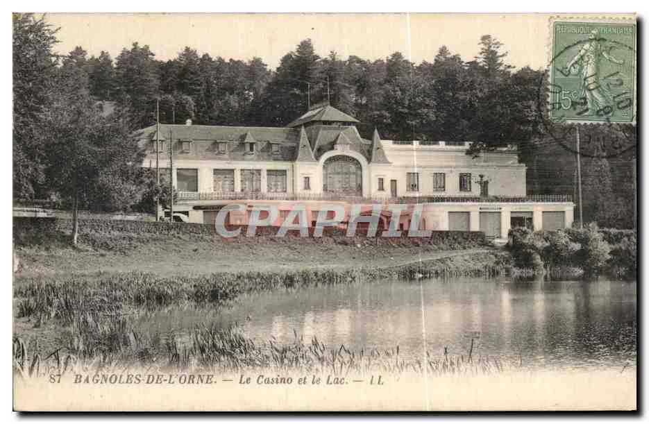 CPA Bagnoles De L'Orne Le Casino et le Lac