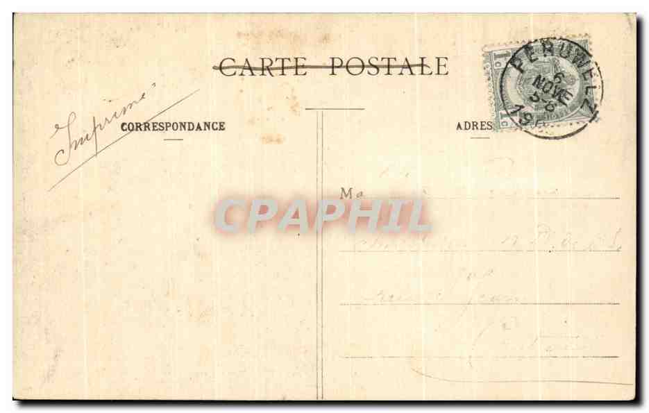 CPA Paris Tombeau de Napoleon 1er aux Invalides Sarcophage — Rückseite