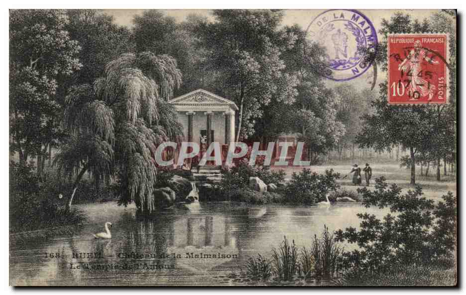 CPA Rueil la Malmaison Le chateau Le temple de l'amour Cygne 