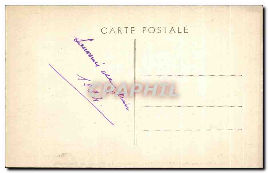 CPA Environs De Saint Etienne Le Barrage De Rochetaillee — Rückseite