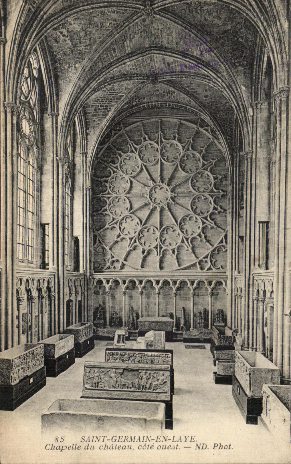 CPA Saint Germain En Laye Chapelle Du Chateau Cote Ouest