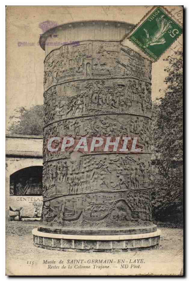 CPA Musee De Saint Germain En Laye Restes De La colonne Trajane