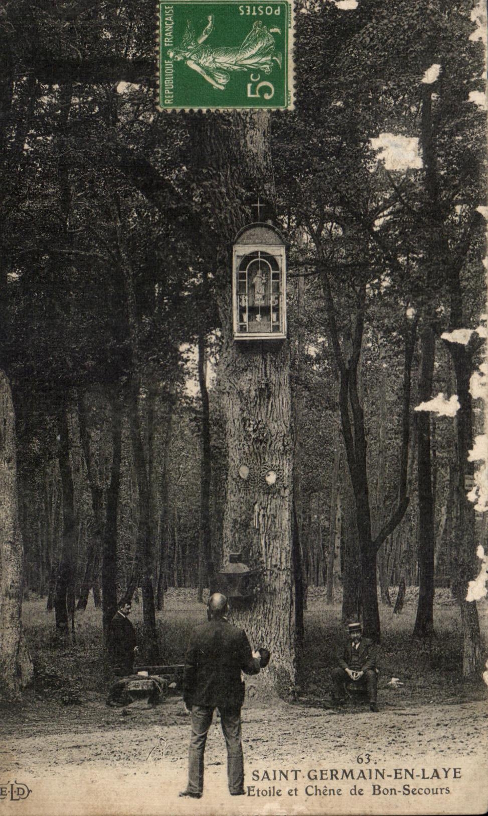 CPA Saint Germain En Laye Etoile Et Chene De Bon Secours