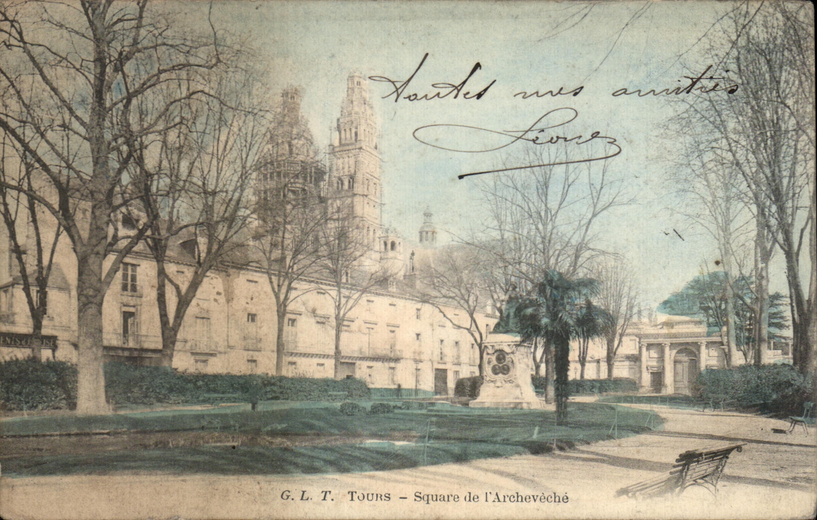 CPA Tours Square De l'Archeveche