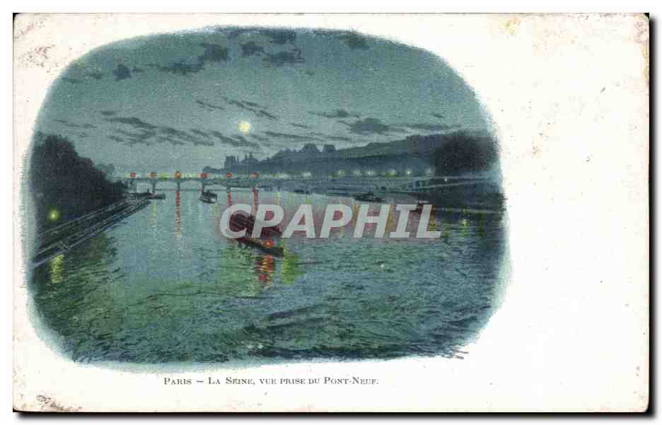 Paris — La Seine, vue prise du Pont-Neuf — CPAPHIL