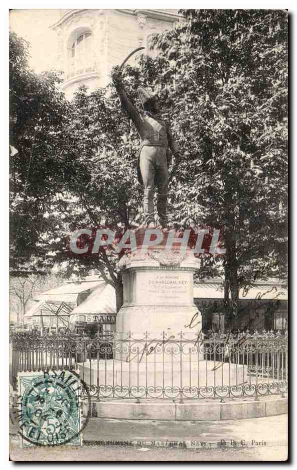 CPA Paris Monument du Marechal Ney Napoleon 