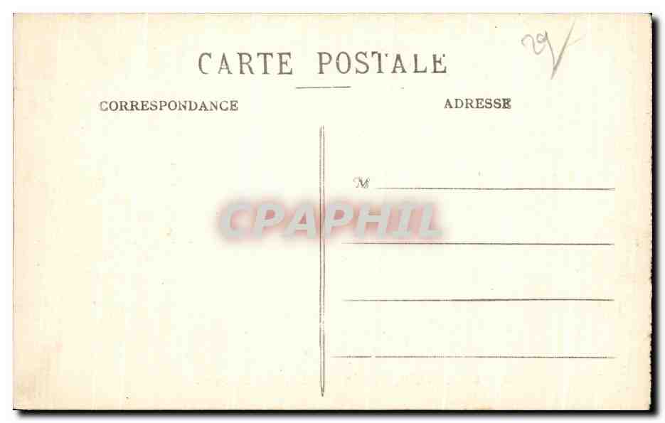 CPA Brest Le Square et de la Place des Portes Tramways — Rückseite
