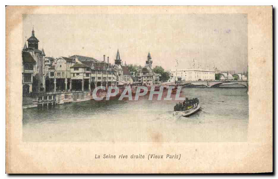 CPA Le Seine rive droite Paris 