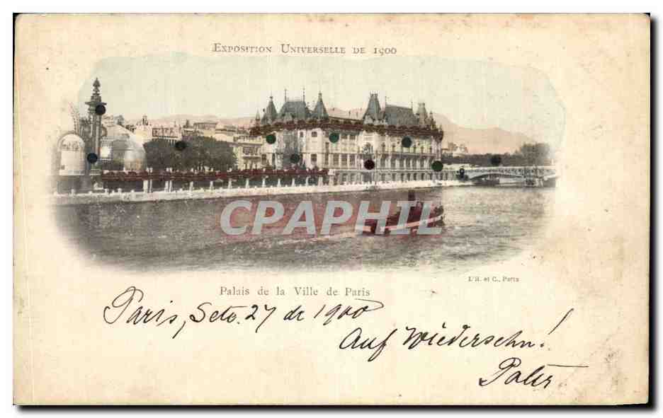CPA Palais de la Ville de Paris Exposition 1900