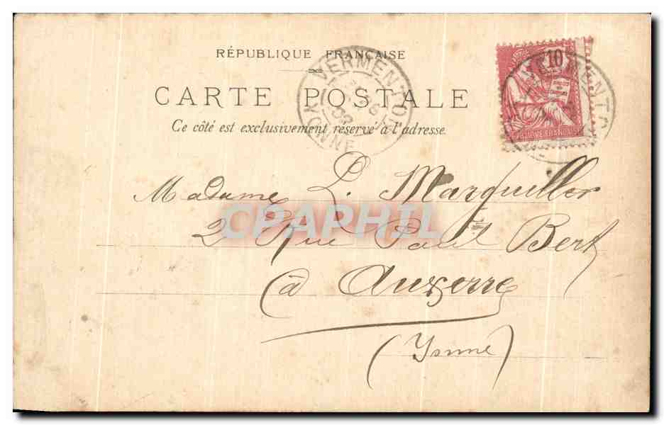 Antike Ansichtskarte Exposition Universelle Die Pavillons der fremden Mächte Paris — Rückseite