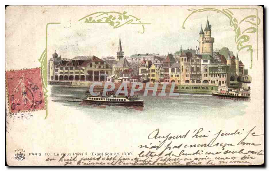 Le vieux Paris à l'Exposition de 1900 — Paris, 10 — éditeur non visible