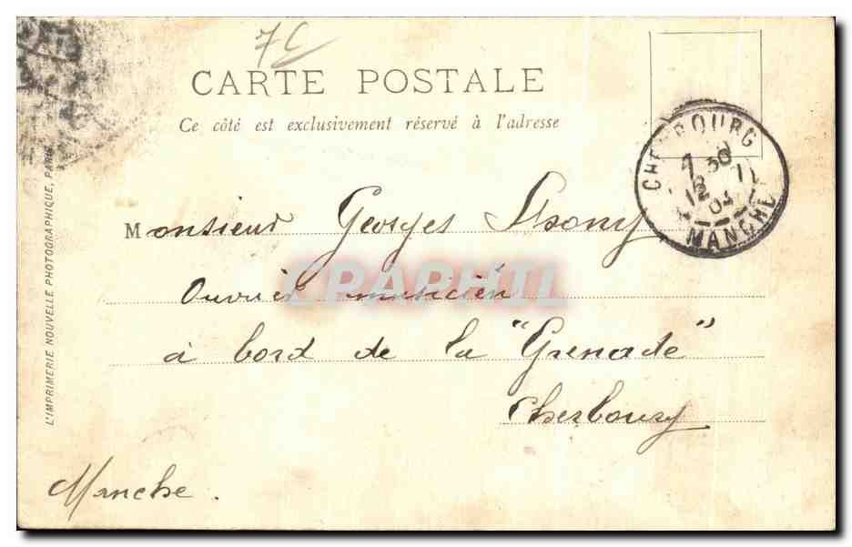 CPA La Havre Le Jardin Saint Roch — Rückseite