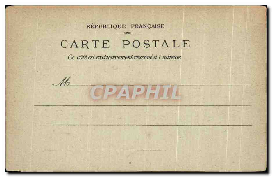 CPA Paris Bourbon Presidence — Verso