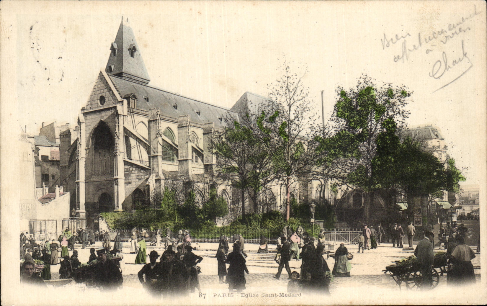 CPA Paris Eglise Saint Medard