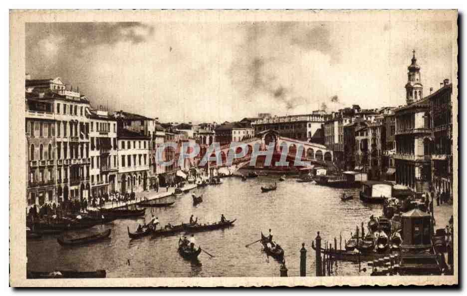 CPA Venezia Ponte du Riatto Pont de Rialto 