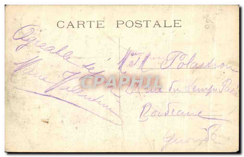 CPA Paris Ecole Millitaire — Rückseite