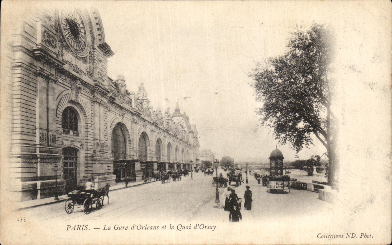 CPA Paris La Gare d'Orleans et le Quai d'Orsay