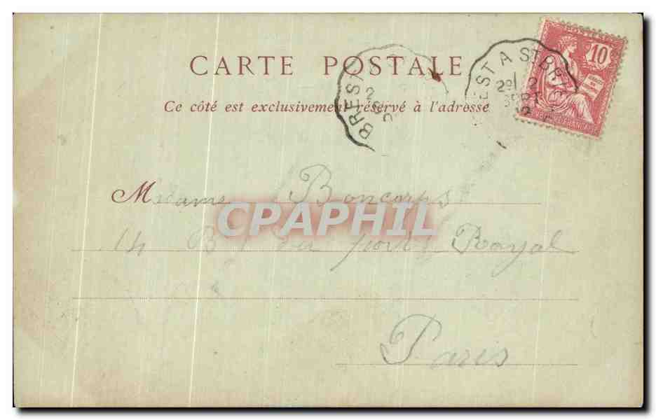 CPA Paris La Gare d'Orleans et le Quai d'Orsay — Rückseite