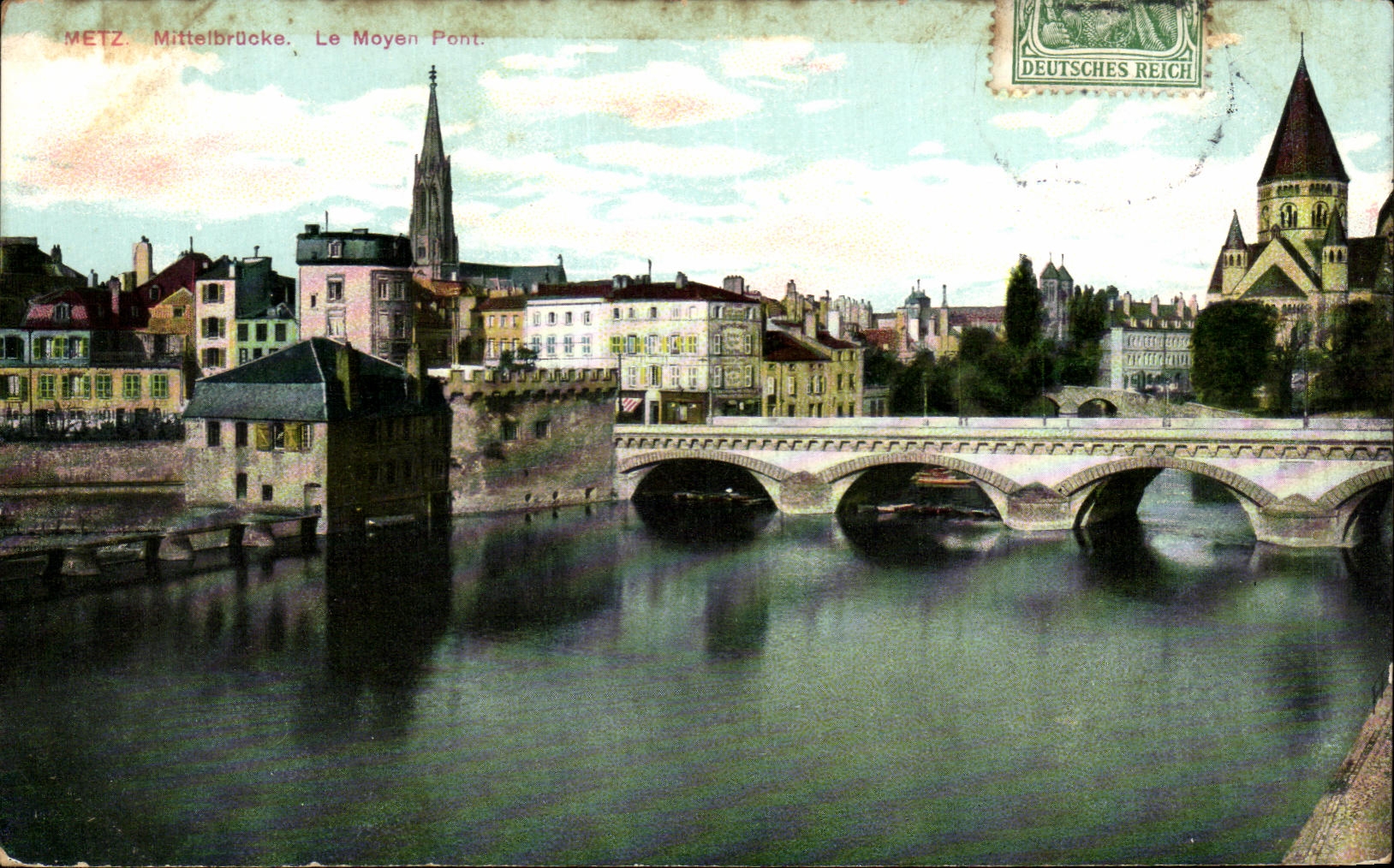 CPA Metz Mitterbrucke Le Moyen Pont