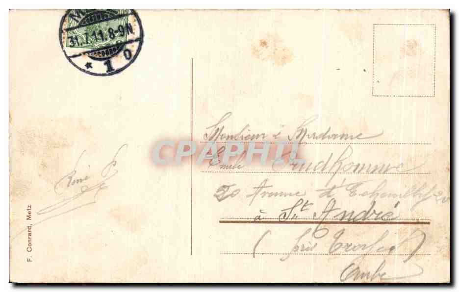 CPA Metz Mitterbrucke Le Moyen Pont — Rückseite