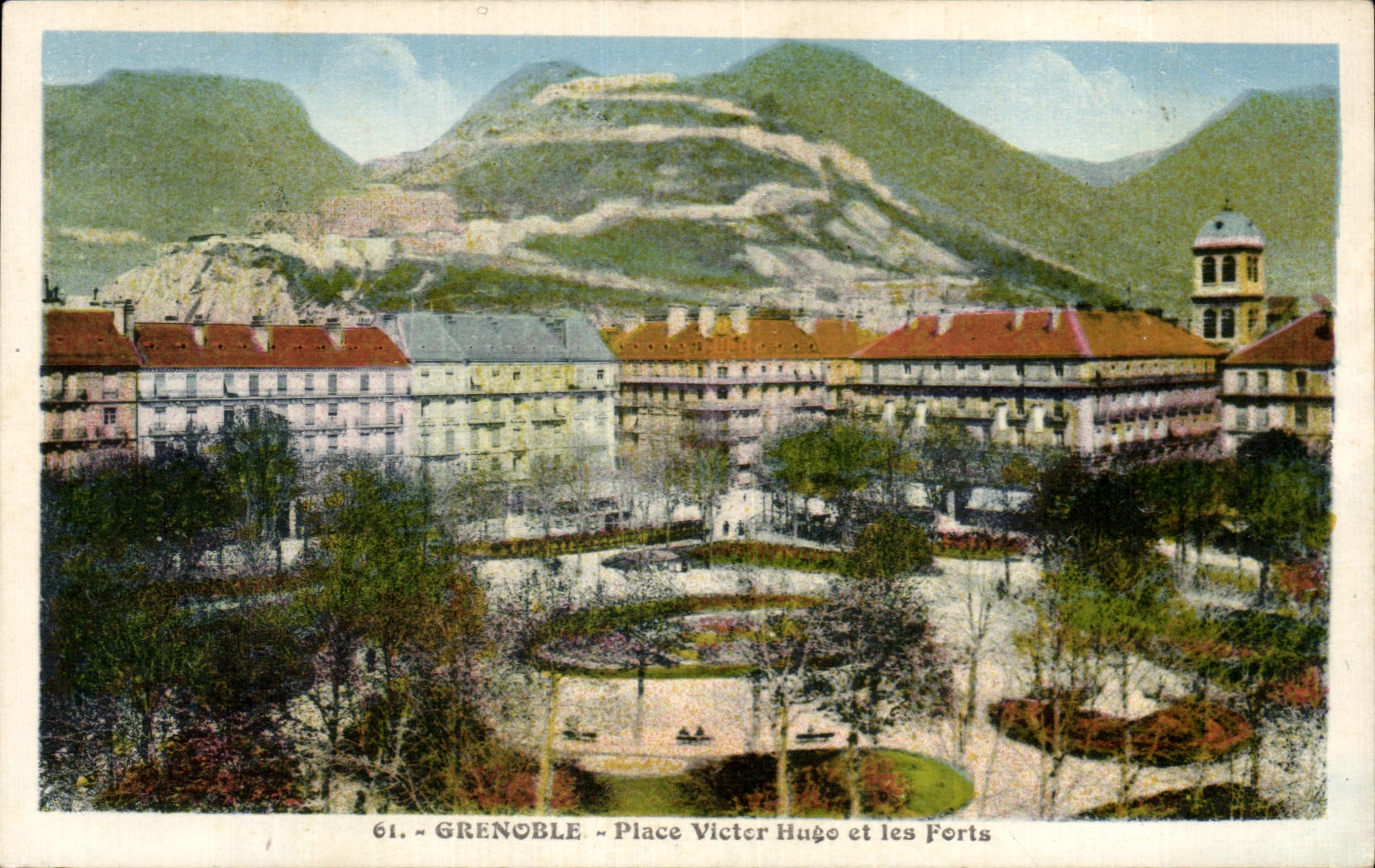 CPA Grenoble Place Victor Huge et les Forts