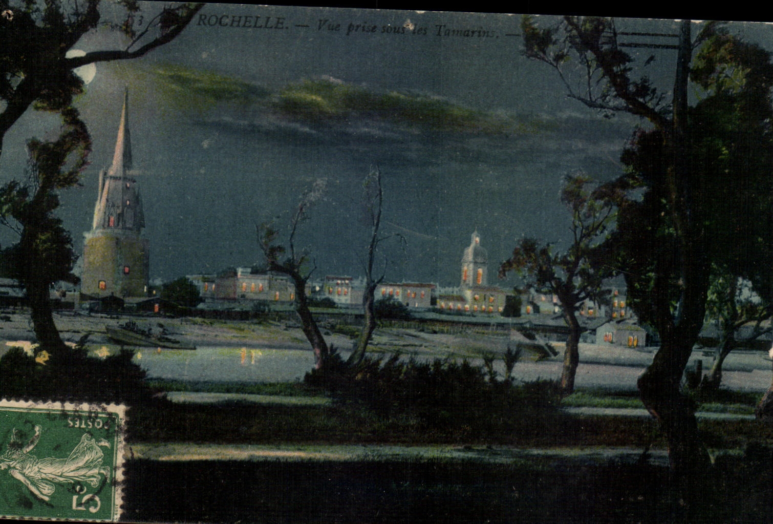 CPA La Rochelle Vue Prise sous les Tamarins