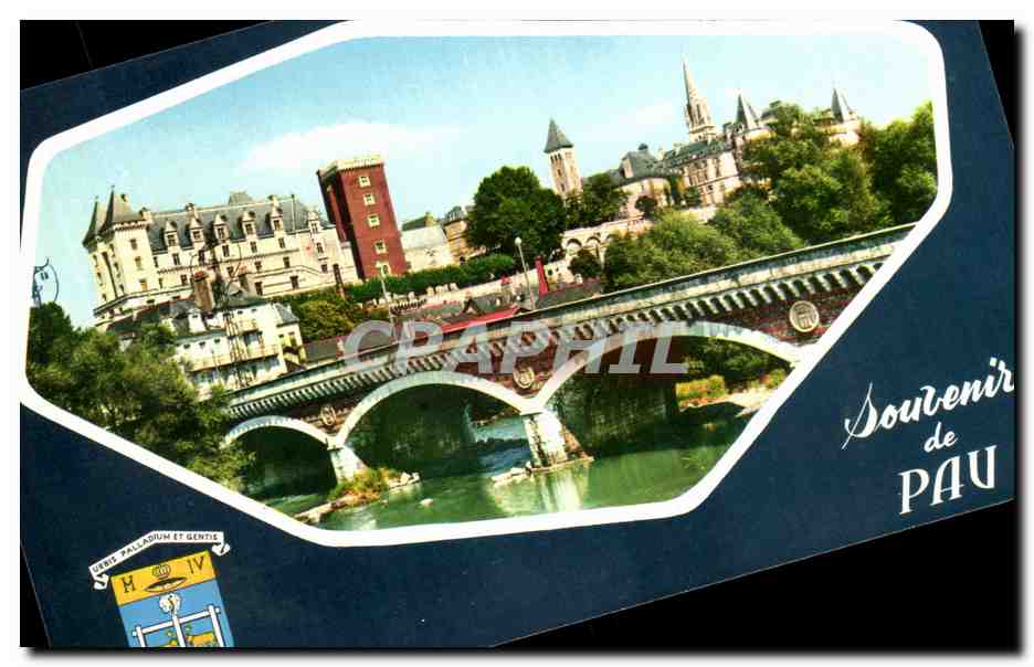Pau — Château et le Gave — Souvenir de Pau — Éditions REX