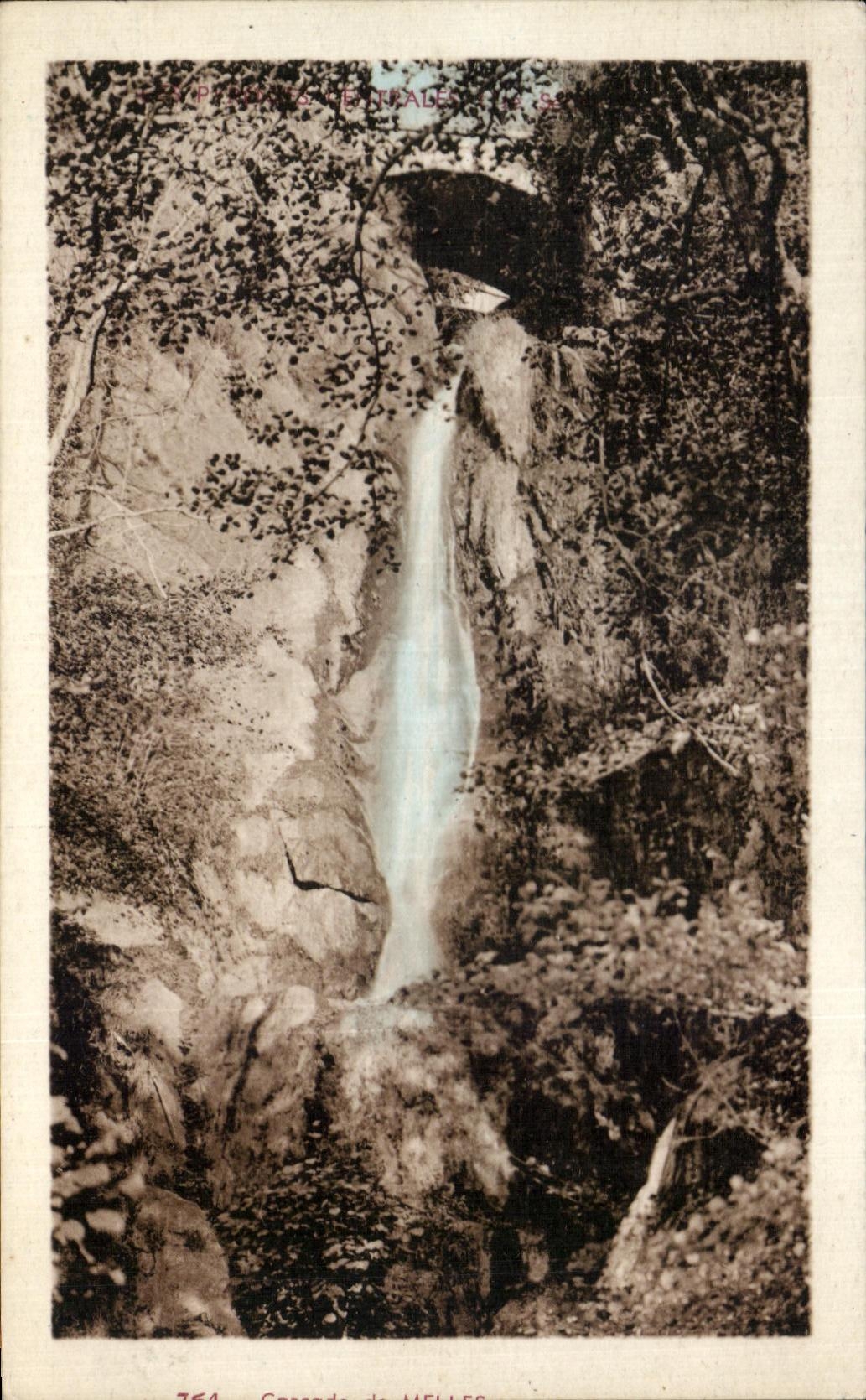 Wasserfall von Héllès — Zentralpyrenäen — Editions frères Océan