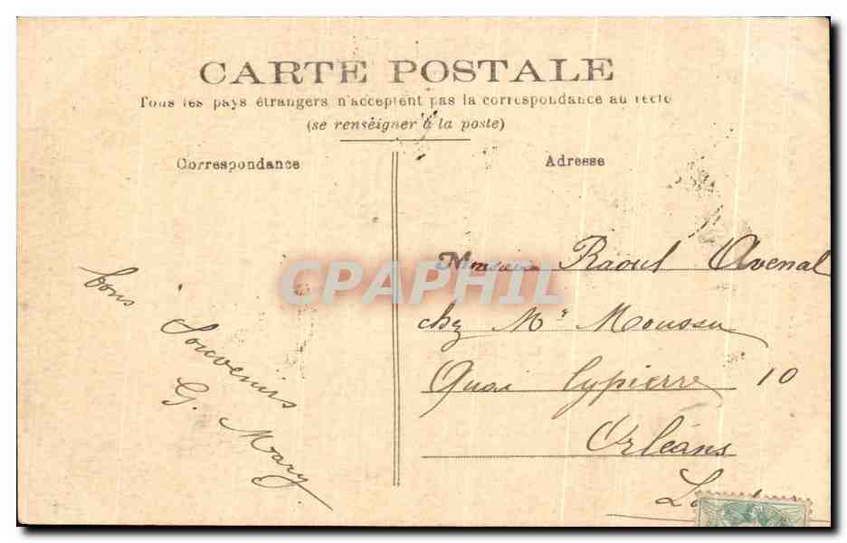 CPA Chateaudun Le Chateau Controforts et Tour — Rückseite