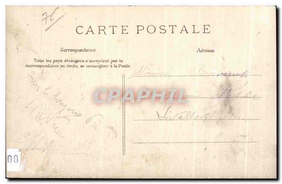 CPA Le Havre Les Rochers de Bavarlets — Rückseite