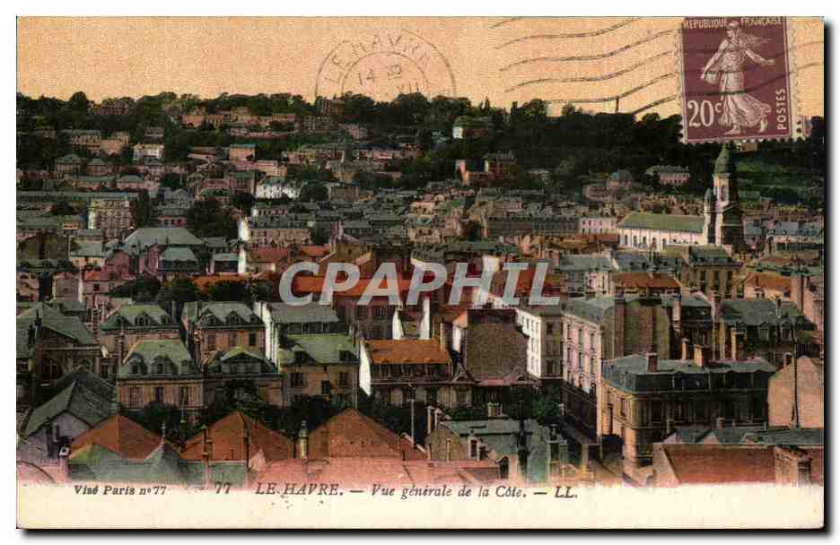 CPA Le Havre Vue Generakle de la Cote