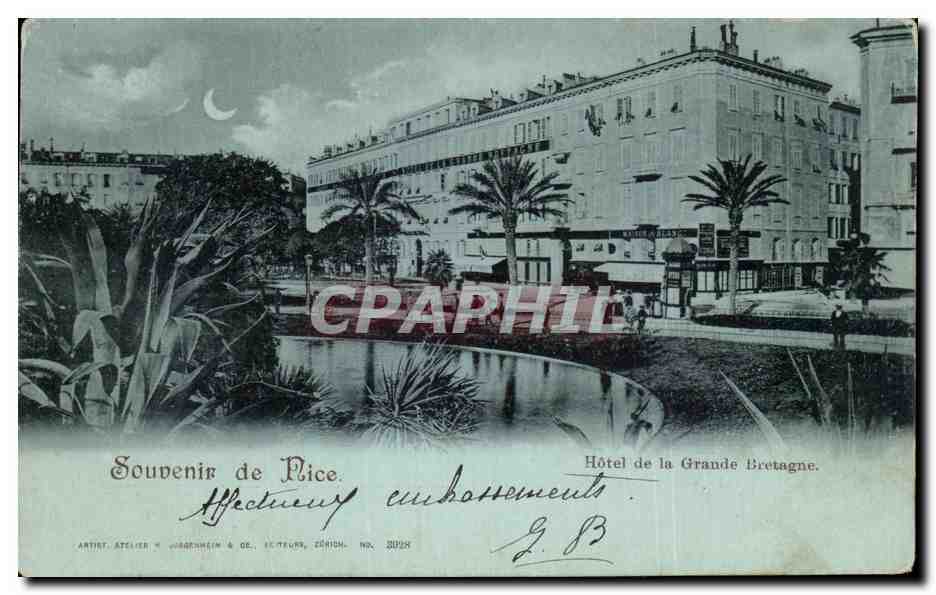 CPA Souvenir de Nice Hotel de la Grand Bretagne