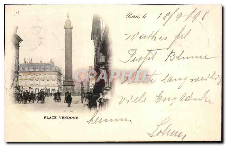 CPA Paris Le Place Vendome
