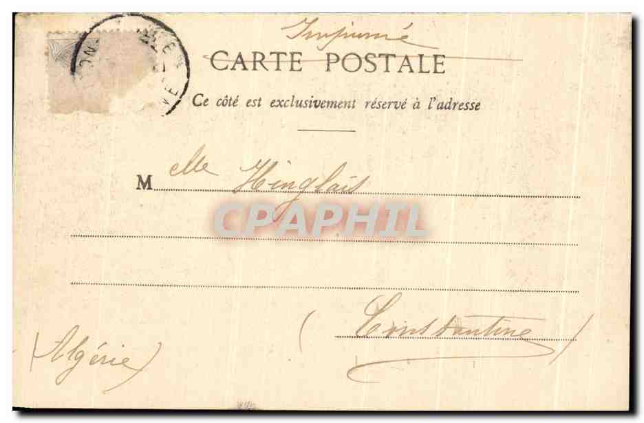 CPA Paris Les Buttes Chaumont Le Pont de Briques — Verso